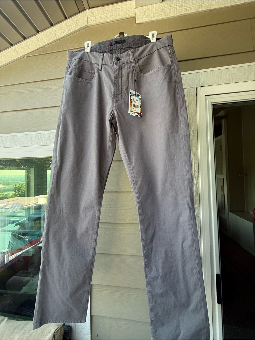 Robert Graham Men's Gray Chino Pants - Neutral Slate
